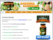Tablet Screenshot of garciniacambogiamiracle.com